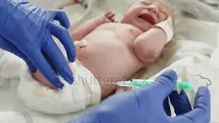 First time injection baby