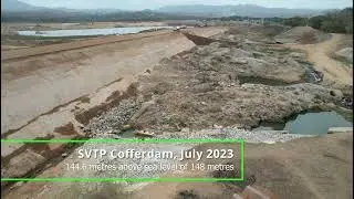 Progress in construction of the Cofferdam