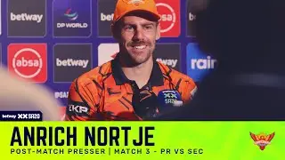 Anrich Nortje, Sunrisers Eastern Cape | PRvSEC Post-match presser | Betway SA20