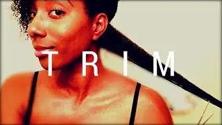 Length Retention | How I trim my Type 4 Natural Hair | NO HEAT!