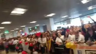 Can Yaman  in Spain Madrid Barajas airport