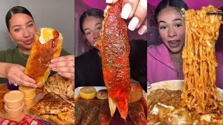 TikTok Mukbang Compilation - McDonald&rsquo;s, KFC, Taco Bell 