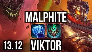 MALPHITE vs VIKTOR (TOP) | 6/1/9, 68% winrate | EUW Master | 13.12