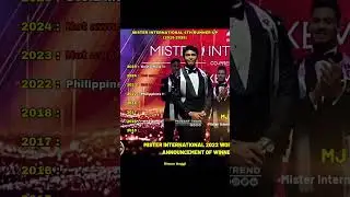 Mister International 4th Runner-up (2015-2025) #misterinternational #malepageant #shorts