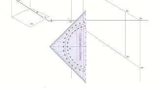 Trazas de Recta, Recorrido y Segmento Central - Dibujo 1 UNEXPOVRPO