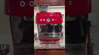 Setting up new Smeg semi automatic espresso coffee machine with grinder EFG03