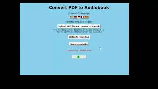Convert PDF to audio