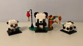 Lego Brickheadz Pandas Set Review.