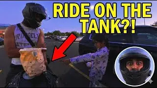 My 8-Year-Old Wants to Ride on the FUEL TANK?! 💀 (BMW S1000RR)