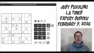 LA Times Expert Sudoku February 5 2026