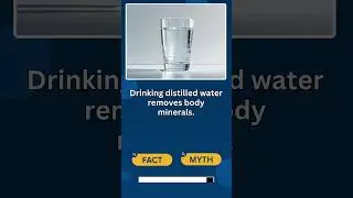 💧 Distilled Water Leaches Minerals from Your Body? #HealthMyths #ScienceFacts