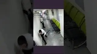 CCTV footage shows moment rocket hits Tel Aviv