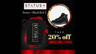 Status + Black/Red 2 Tee