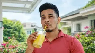 Bahar say aane k baad pineapple juice to banta hi hai @jagankumarnag4444 