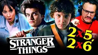 STRANGER THINGS Season 2, Episodes 5 & 6 REACTION!! Netflix | Millie Bobby Brown | Sadie Sink