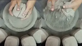 Pure Cement Soft Bars Smashing & 🌪️Dust Play ASMR #392 #edit
