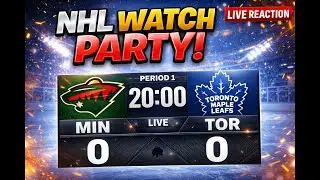 MIN vs TOR LIVE! | NHL Watch Party + Live Reaction 🏒🔥
