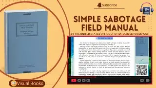 This Book Was Too Dangerous to Teach 😳 | Simple Sabotage Field Manual (Full Audiobook)
