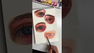 how to paint Realistic Eyes With Watercolor