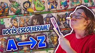 DESENHANDO nas LETRAS | O ALFABETO COMPLETO! 🎨