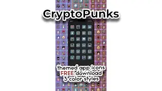 CryptoPunks NFT app icons set (FREE) 👾📱