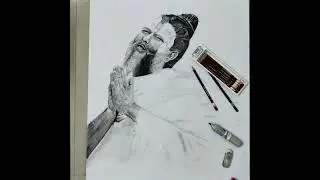 Sketch of premanand ji maharaj 🚩🌸✨