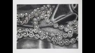 HOW TO DRAW PEARL | PEARLS DRAWING | PEARL NECKLACE SKETCH | PENCIL DRAWING | GRAPHITE| CHARCOAL|ART
