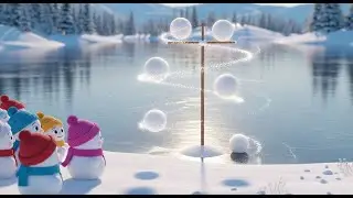 Ten Little Snowballs Rolling Down the Hill | Fun Counting Song for Kids | Silly Winter Rhyme