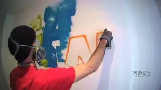 Cannibal Letters : street artist performance (teasing)