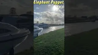 Elephant Puppet visits Thurne