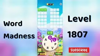 Word Madness Level 1807 Answers 🧠🔥 | All Correct Words Revealed!