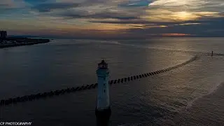 New Brighton Lighthouse sunset