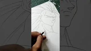 drawing Goku ssj3 ✨ #shorts