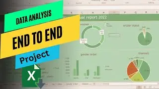 Full Project in Excel with Interactive Dashboard  PORTFOLIO Project | Data Analyst Project