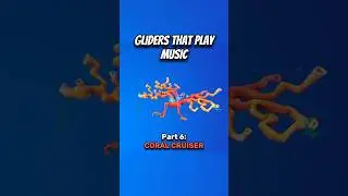 Fortnite gliders that play music🔊🎶 | Coral Cruiser🪸 #fortnite #viral #gaming