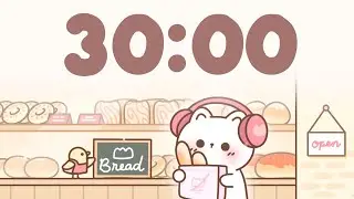 30 Minute Timer 🐱 Winter lofi timer for study