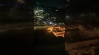 Jeddah Airport Night View #jeddah Jeddah Airport landing Ariel view