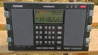 Радиоприемник Tecsun H-501,работа радиолюбителей.