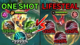 FREYA ONE SHOT BUILD VS FREYA LIFESTEAL BUILD ~ MLBB