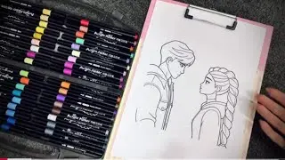 9 Minutes Satisfying With Asmr Relaxing :Coloring K_Pop Demon Hunters Rumi And Jinu 