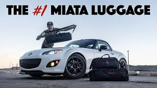 Making the most of the Miata trunk! Roadster 3-piece custom luggage set for the NC