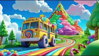 Wheels on the Birthday Bus to the Candy Mountain 🚌🎂🍭 | Sweet Celebration Song for Kids