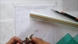 DIBUJO TÉCNICO MECÁNICO - GANCHO PARA BALANZA - APLICACIÓN ENLACES DE CURVA