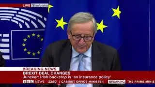 Theresa May and President Juncker joint Brexit statement in Strasbourg