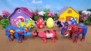 AMAZING TOY WALKING COW AND ELEPHANT🐄🐘WADIDAU‼️PROSES POTONG SAPI KURBAN SIMOLASI Part 25