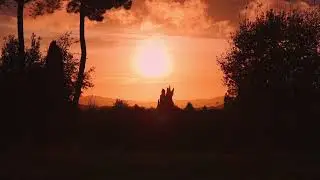 Oriolo Romano Al Tramonto - Drone - Viterbo, Italia