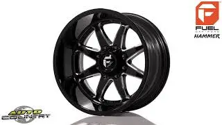 D749 FUEL OFF-ROAD HAMMER GLOSS BLACK MILLED