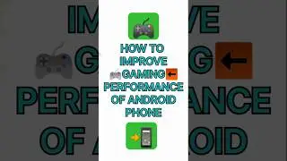 Improve android phone gaming performance। Android game settings। Gaming on android phone। #shorts
