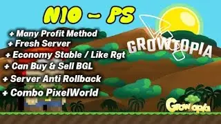 NEW GTPS FRESH SERVER | ADA MINING KAYA PIXELWORLD😱 | GTPS | GROWTOPIA