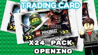 lego Ninjago series 3 trading cards x24 pack opening